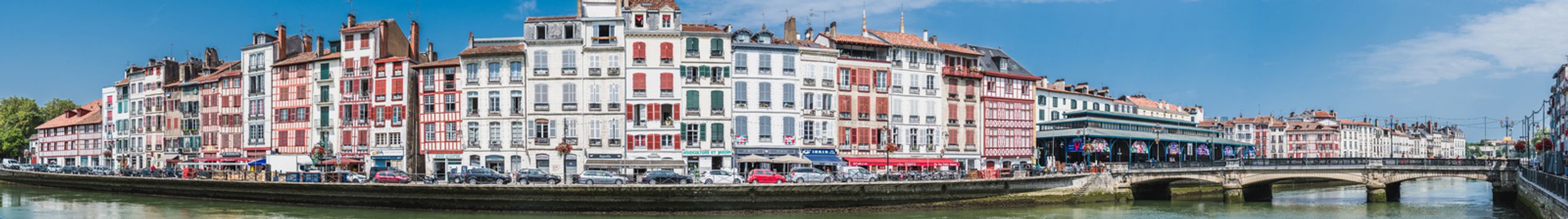 Panorama of a Historical and cultural city center of Bayonne, France, Pyrénées,  France