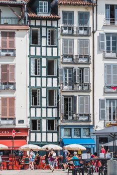 Historical and cultural city center of Bayonne, Pyrenees, France