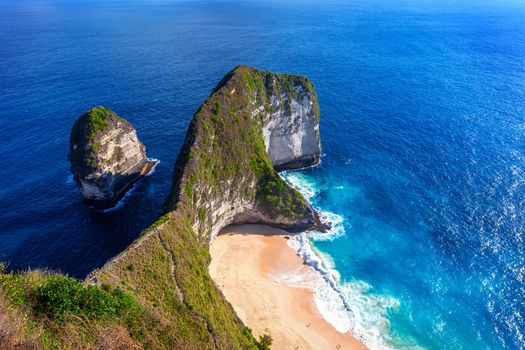 Kelingking Beach in Nusa Penida island, Bali, Indonesia.