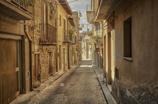 Alleyway of the Sicilian town of Butera