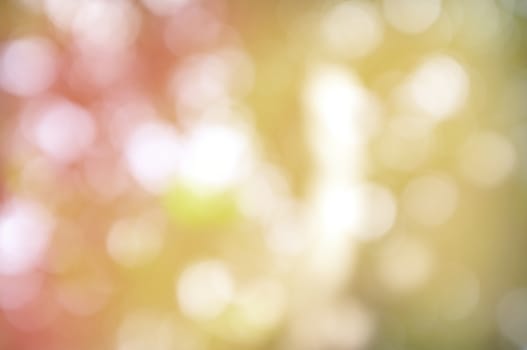 Abstract circular bokeh nature background of light . Blur background