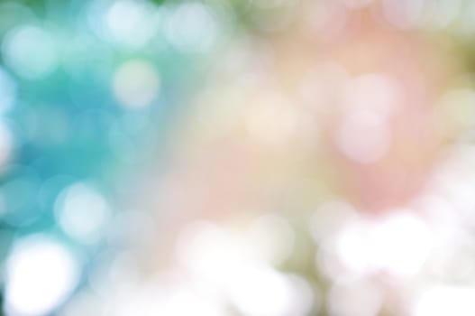 Abstract circular bokeh nature background of light . Blur background