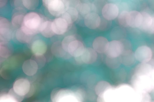 Abstract circular bokeh nature background of light . Blur background