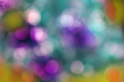 Abstract circular bokeh nature background of light . Blur background