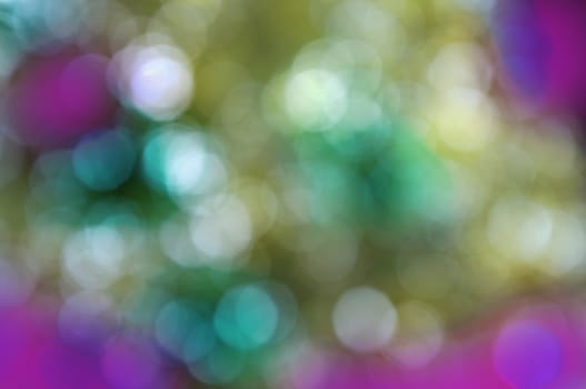 Abstract circular bokeh nature background of light . Blur background