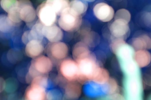 Abstract circular bokeh nature background of light . Blur background