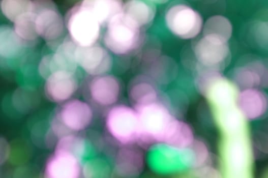 Abstract circular bokeh nature background of light . Blur background