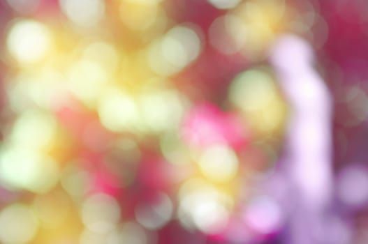 Abstract circular bokeh nature background of light . Blur background