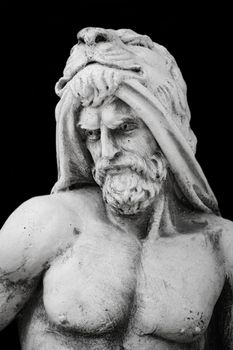 Sculptural portrait of an ancient hero