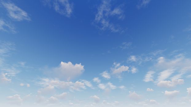 Cloudy blue sky abstract background, blue sky background with tiny clouds, 3d rendering

