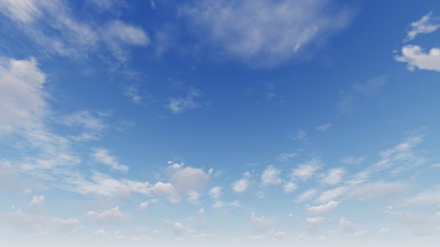 Cloudy blue sky abstract background, blue sky background with tiny clouds, 3d rendering

