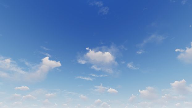 Cloudy blue sky abstract background, blue sky background with tiny clouds, 3d rendering

