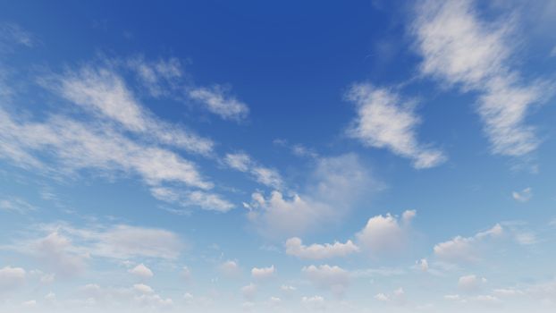 Cloudy blue sky abstract background, blue sky background with tiny clouds, 3d rendering

