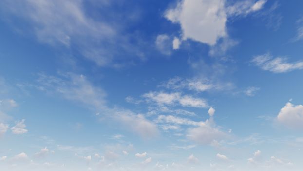 Cloudy blue sky abstract background, blue sky background with tiny clouds, 3d rendering

