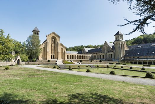 Orval Abbey Abbaye Notre-Dame d Orval, Cistercian monastery at Villers-devant-Orval, Florenville, Belgian Ardennes, Belgium