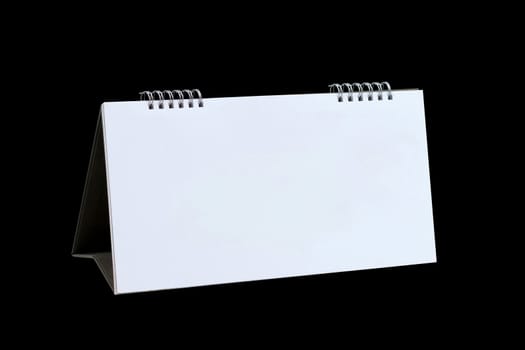 Desk Blank Calendar 2018 Mock up template on black background.