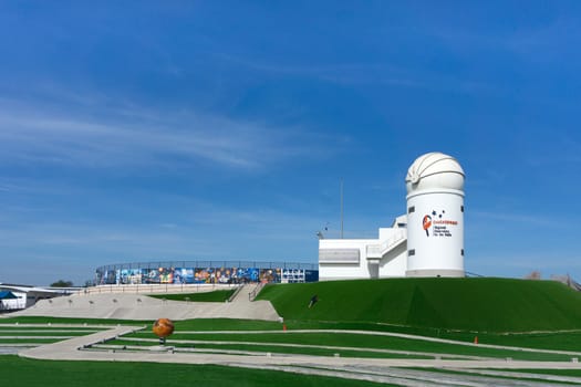 Chachoengsao, Thailand-December 15, 2018: Regional Observatory for the Public, Places to learn about astronomy.