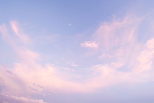 Clouds in blue sky in a clear day