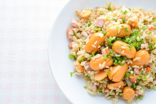 Smoked Sausage Fried Rice, a quick fried rice for simple, yet immensely satisfying meal on a cold day.