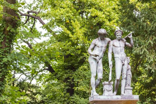 Statue in the Schlossgarten Charlottenburg in Berlin. Germany.