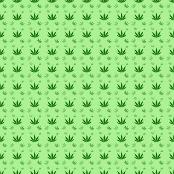 marijuana or cannabis leaves seamless background pattern