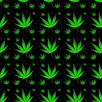 marijuana or cannabis leaves seamless background pattern wallpaper