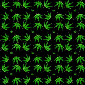 marijuana or cannabis leaves seamless background pattern wallpaper