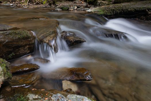 Small Endert creek in a side valley of the Moselle river close to Cochem during springtime, Germany