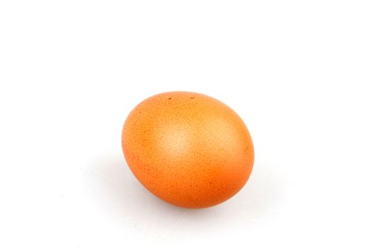 Chicken Egg Against White Background