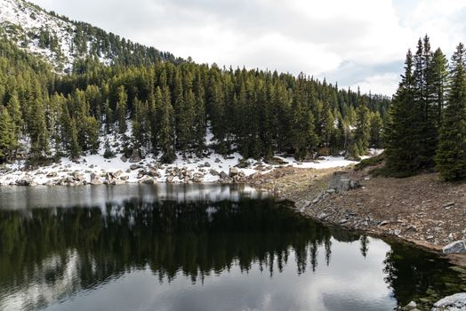 Mountain lake Sukhato in Rila range , Rila mountains, Bulgaria