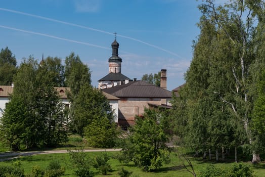 Fraternal Corps and the Church of John Klimak and Theodore Stratelates in the Kirillo-Belozersky Monastery. Kirillov, Vologda region Spiritual center life in the Russian north.