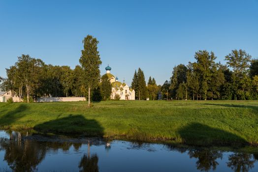 Church of the Icon of the Mother of God of All Mourners Joy (Krylechko (Porch) church)  at the almshouse of the Tikhvin Assumption Monastery, Russia