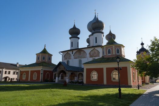 Assumption Cathedral in Tikhvin Assumption (Bogorodichny Uspensky)   Monastery,  Tikhvin, Russia