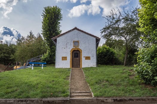 Small chapel in the small town of Virton in the province of Luxembourg in Belgium