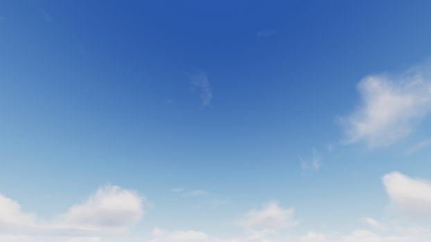 Cloudy blue sky abstract background, blue sky background with tiny clouds, 3d rendering

