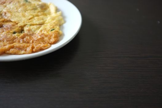 Traditional Thai crispy crab omelet,  THAI food