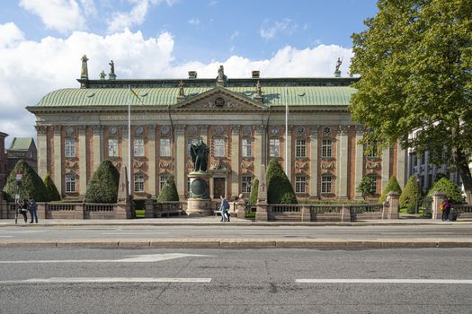 Stockholm, Sweden. September 2019.   A view of the Riddarhuset palace in Gamla Stan Istalnd 
