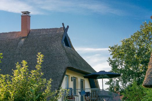 Houses on the Fischland-Darß with a thatched roof