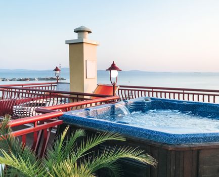 Terrace Jacuzzi With A Beautiful Sea View