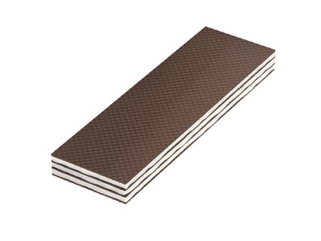 Brown wafer with vanilla or milk filling on white background