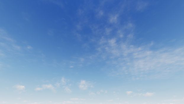 Cloudy blue sky abstract background, blue sky background with tiny clouds, 3d rendering

