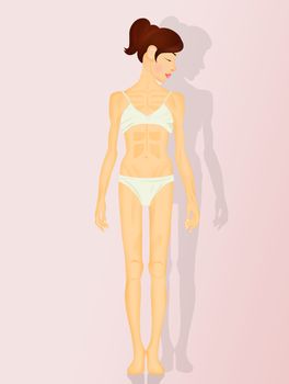 illustration of anorexia and bulimia