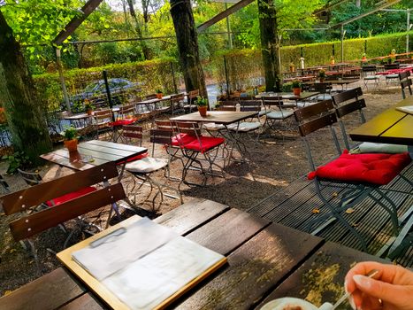 A large and traditional beer garden in Munich. Popular with locals and tourists.