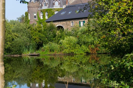 Panorama of a historic castle in Germany