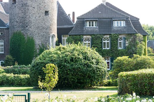 Panorama of a historic castle in Germany