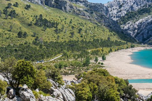 Fantastic views of the Embalse de Cuber in the Sierra de Tramuntana, Mallorca, Spain
