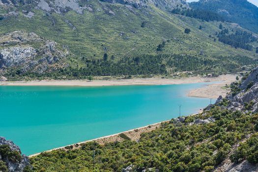 The artificial-scale Cuber reservoir in the Sierra de Tramuntana, Mallorca, Spain
