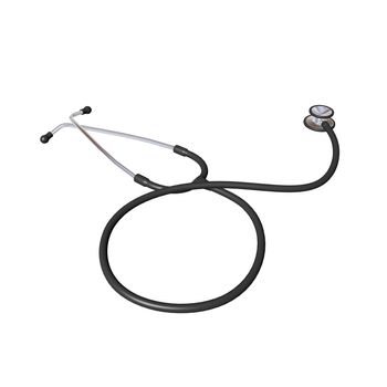 Stethoscope, 3D illustration, isolated against a white background