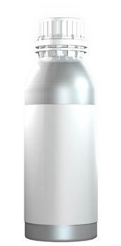 Aluminium or steel bottle with plastic twist cap