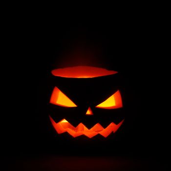 Halloween Pumpkin isolated on black background